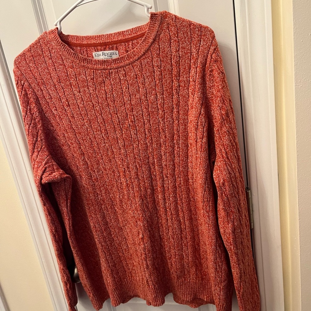 Kim Rogers Women's Red Sweater
Length 25 inches on sleeve